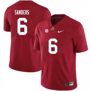 NCAA Men's Alabama Crimson Tide #6 Trey Sanders Stitched College 2021 Nike Authentic Crimson Football Jersey IN17X53ZT